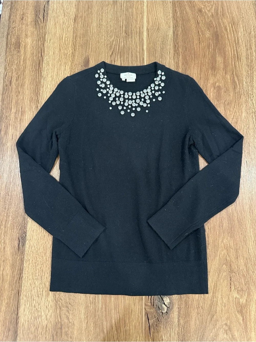 Kate Spade black crewneck sweater